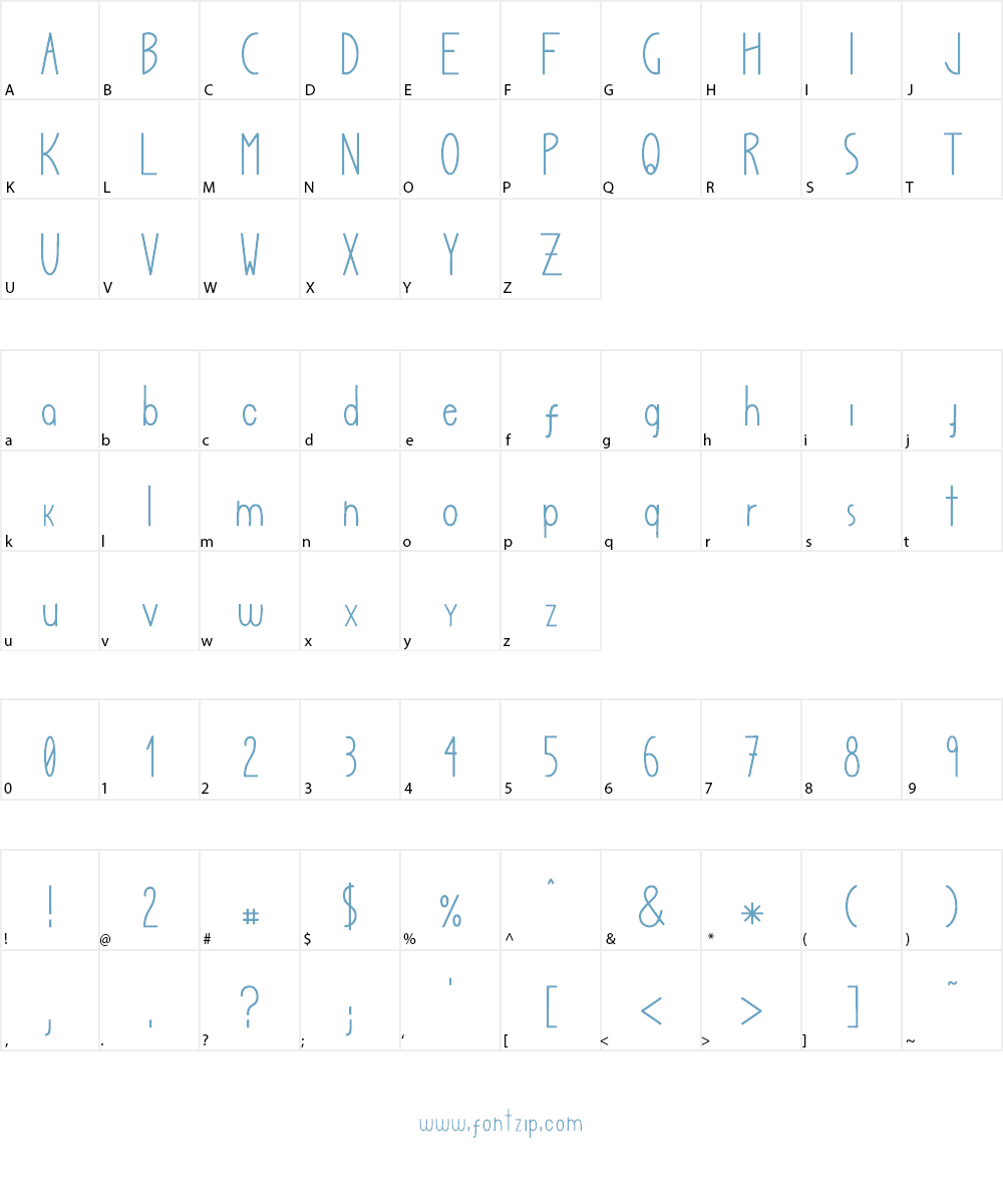 Juiz de Fora Font Character